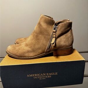 American Eagle Outfitters Brown Ankle Booties